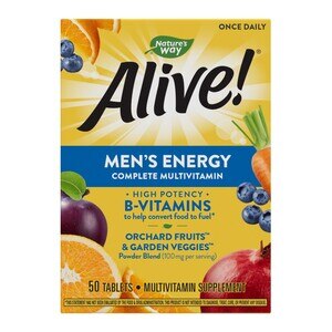 Nature's Way Alive! Men's Energy Multivitamin Tablets, 50 CT