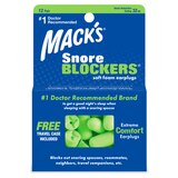 Mack's Snore Blockers 12 Pair Foam Earplugs, thumbnail image 1 of 1