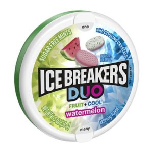 Ice Breakers Duo Fruit + Cool Watermelon Sugar Free Mints, 1.3 Oz , CVS