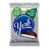 York 70% Less Fat Dark Chocolate Covered Peppermint Pattie, 1.4 oz, thumbnail image 1 of 8