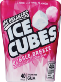 Ice Breakers Ice Cubes Bubble Breeze Sugar Free Gum, 40 ct, 3.68 oz, thumbnail image 1 of 2