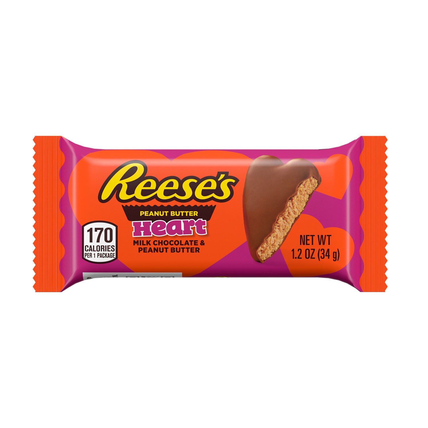 Reese's Milk Chocolate Peanut Butter Valentine's Day Candy, 1.2 Oz , CVS