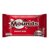 Mounds Dark Chocolate & Coconut Snack Size Candy Bars, 11.3 oz, thumbnail image 1 of 8