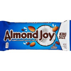 Almond Joy Milk Chocolate Candy Bar Coconut & Almonds Snack Size, 11.3 OZ
