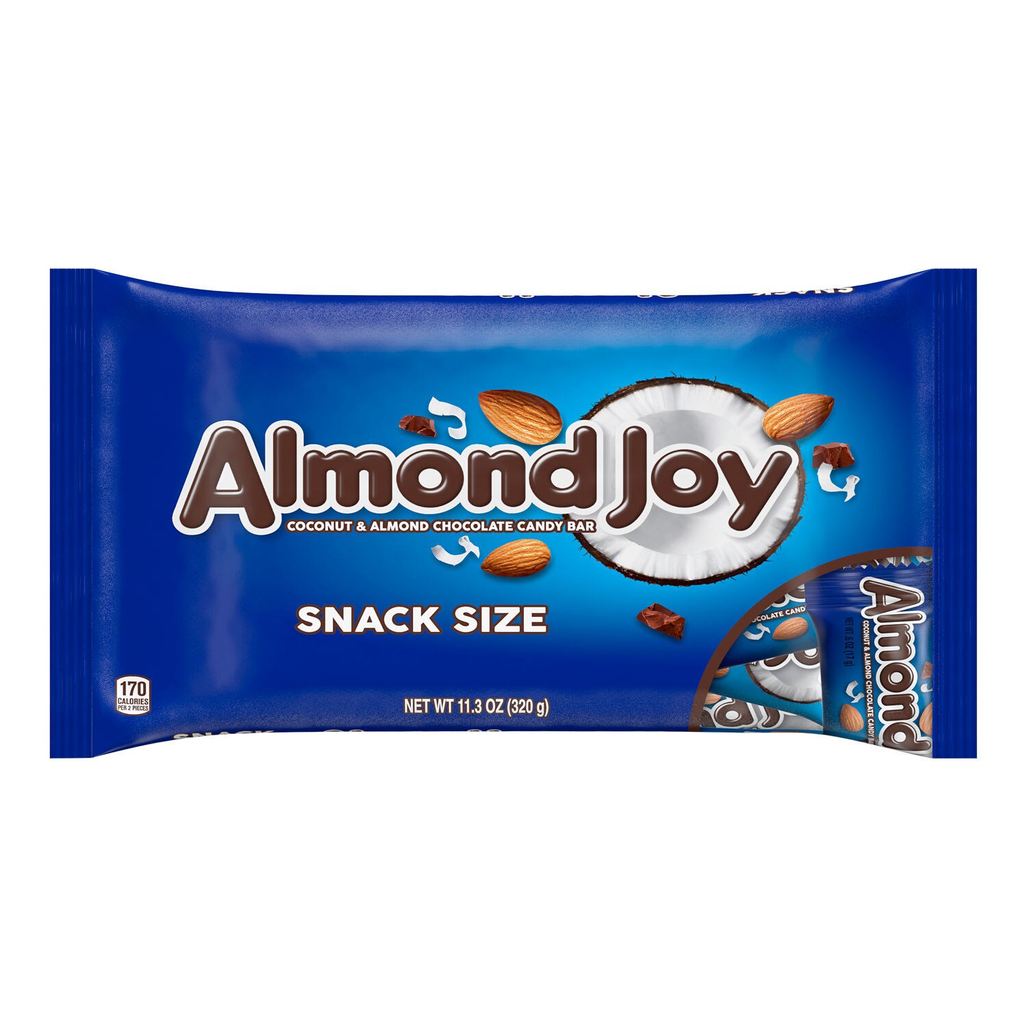 ALMOND JOY Coconut & Almond Chocolate Snack Size Candy Bars, 11.3 OZ