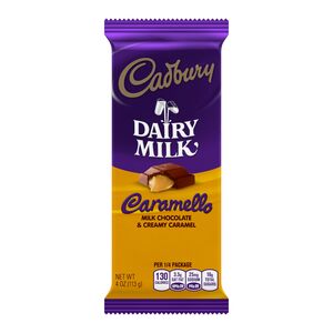 Cadbury Caramello Milk Chocolate & Creamy Caramel Bar, 4 oz