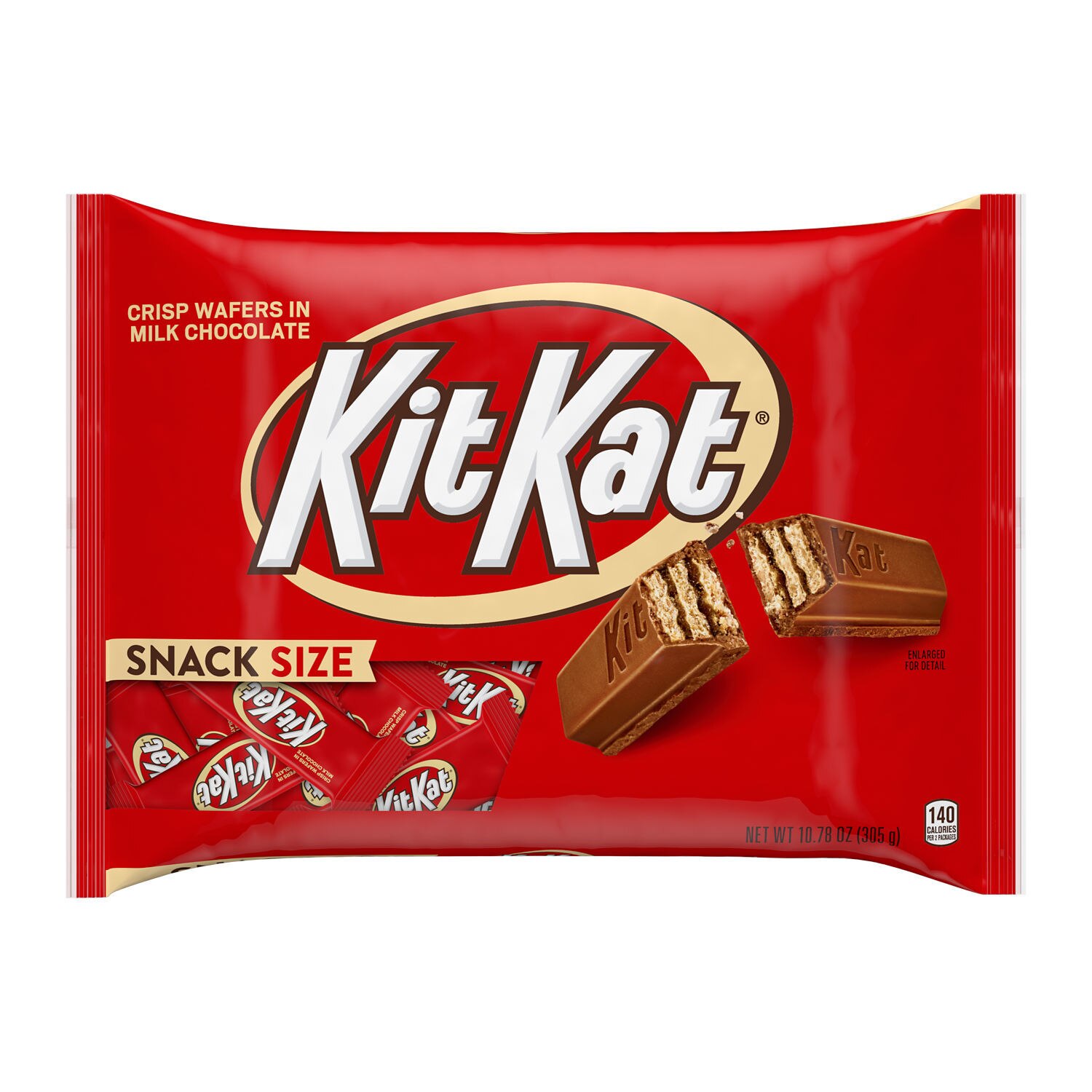 Kit Kat Milk Chocolate Wafer Snack Size, Candy Bag, 10.78 Oz , CVS