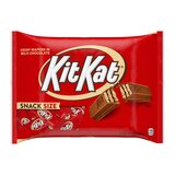 Kit Kat Milk Chocolate Wafer Snack Size, Candy Bag, 10.78 oz, thumbnail image 1 of 8