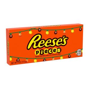 REESE'S PIECES Peanut Butter Candy, Holiday, 4 oz Box