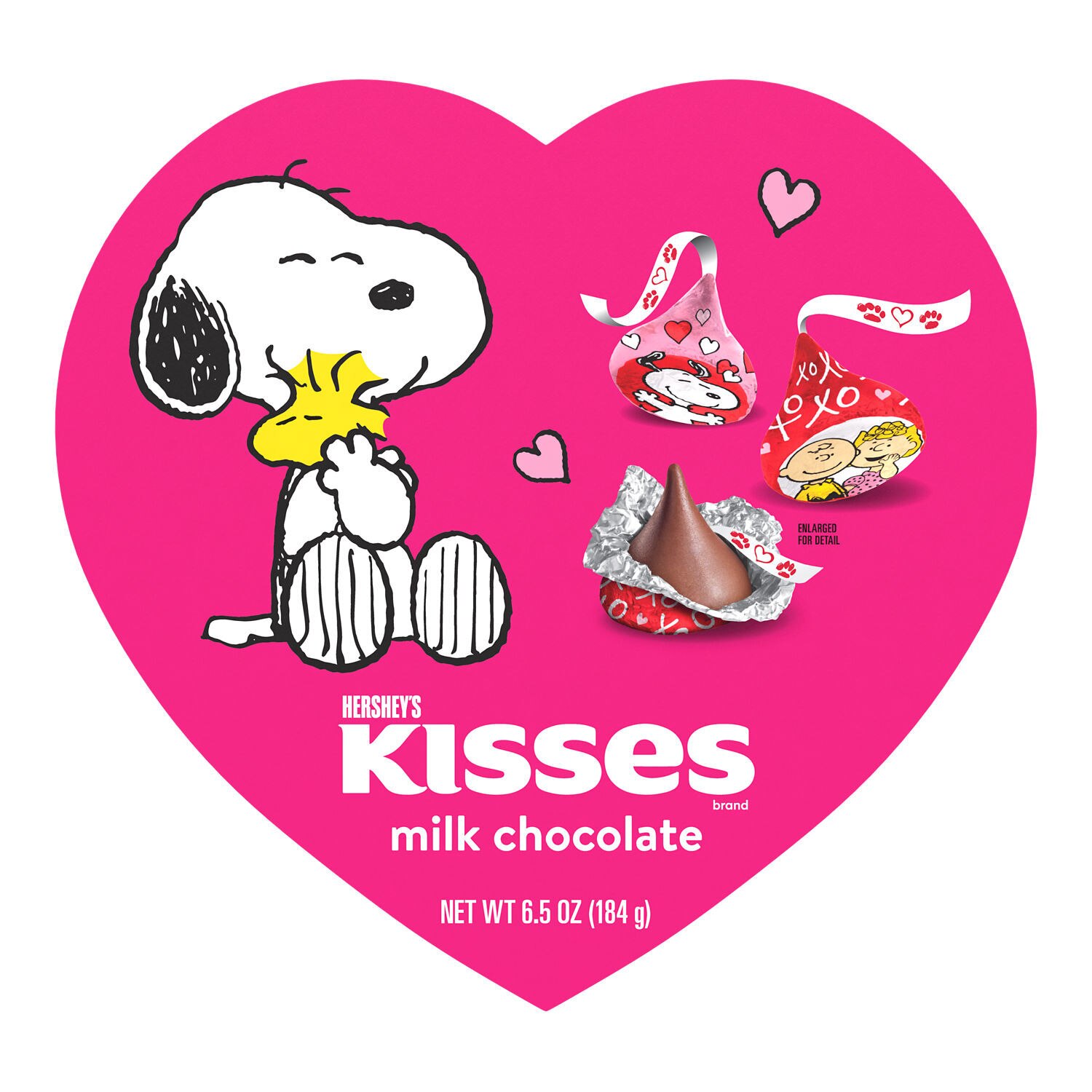 Hershey's Kisses Valentine's Snoopy & Friends Foils Heart Shaped Box, 6.5 Oz , CVS