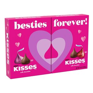 HERSHEY'S KISSES Besties Forever! Milk Chocolate Candy, Valentine's Day, 10 oz, Gift Box