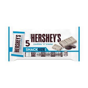 Hershey's Cookies 'N' Creme Snack Size Candy, 0.45 OZ Bars, 5 CT