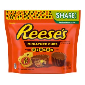 Reese's Milk Chocolate Peanut Butter Cups Miniatures With Reese's Pieces Candy, 10.2 Oz , CVS