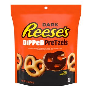 Reese's Dark Chocolate Dipped Pretzels in Peanut Butter, 8.5 OZ