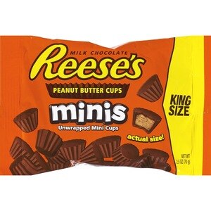 Reese's Reeses Peanut Butter Cup Minis King Size, 2.5 Oz , CVS