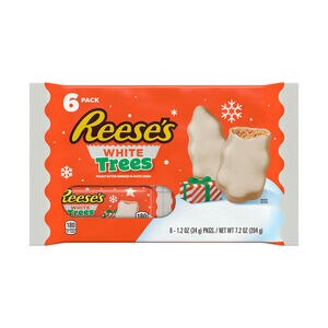 Reese's White Creme Peanut Butter Trees, Christmas Candy Packs, 6 ct, 1.2 oz - 7.2 oz | CVS