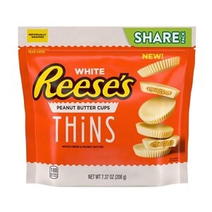 Reese's Thins White Creme Peanut Butter Cups - Dulces, 7.37 oz