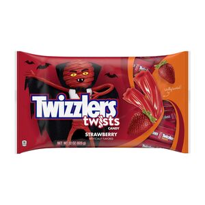 TWIZZLERS Twists Strawberry Flavored Chewy Halloween Candy, 22 OZ
