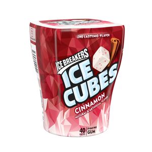 Ice Breakers Ice Cubes Sugar Free Gum, Cinnamon, 40 Pieces, 3.24 OZ