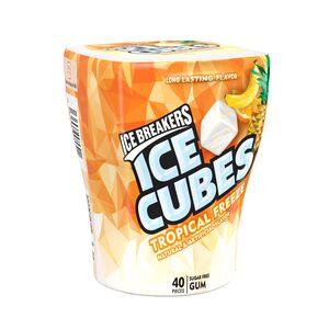 Ice Breakers Ice Cubes, Tropical Freeze, Sugar Free Gum, 40 Ct, 3.24 Oz , CVS