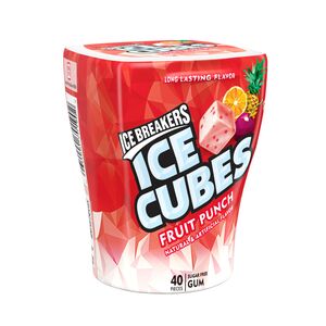 Ice Breakers Ice Cubes Sugar Free Fruit Punch Gum, 40 Ct, 3.24 Oz , CVS