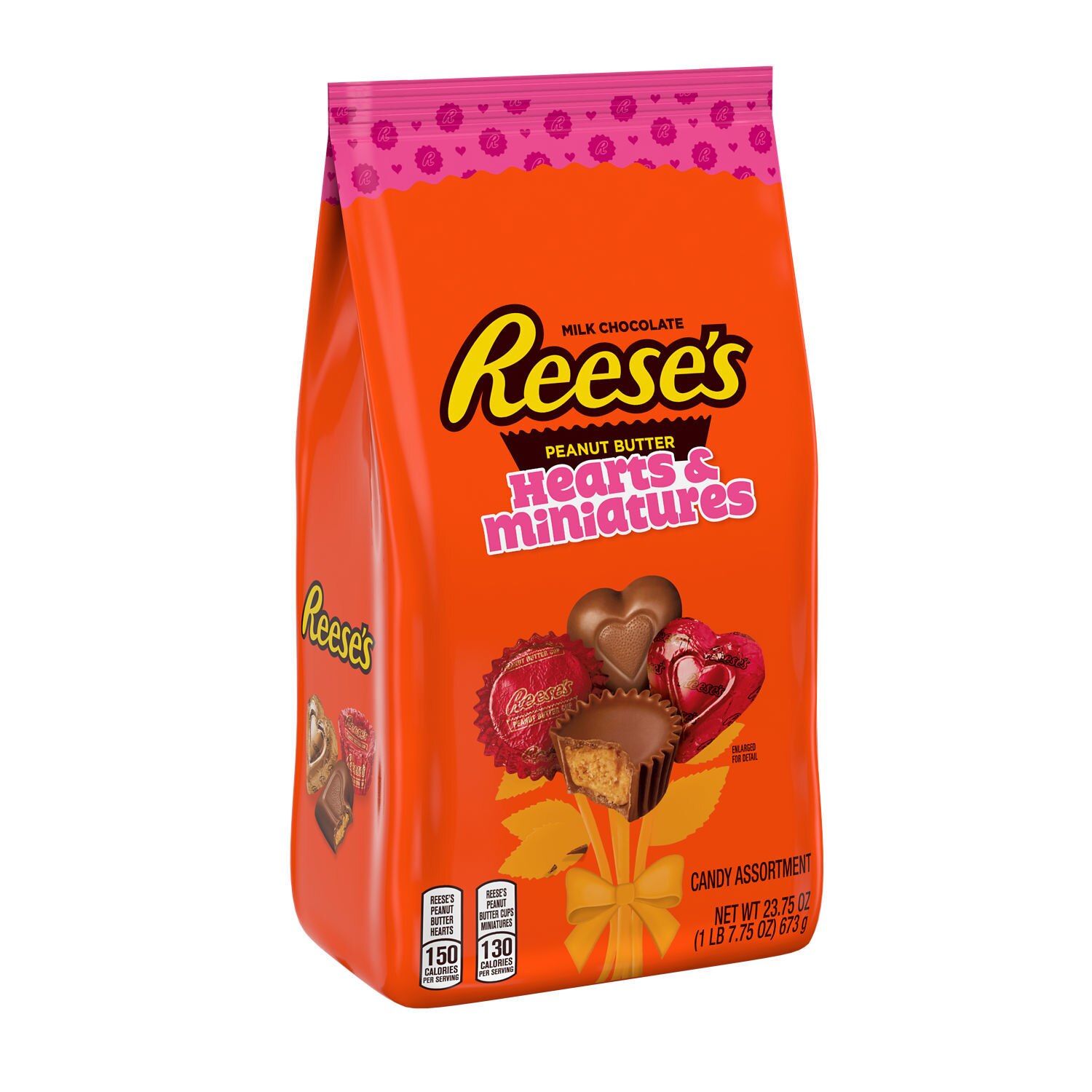 Reese's Milk Chocolate And Peanut Butter Hearts And Miniatures, Valentine's Day Candy, 23.75 Oz , CVS