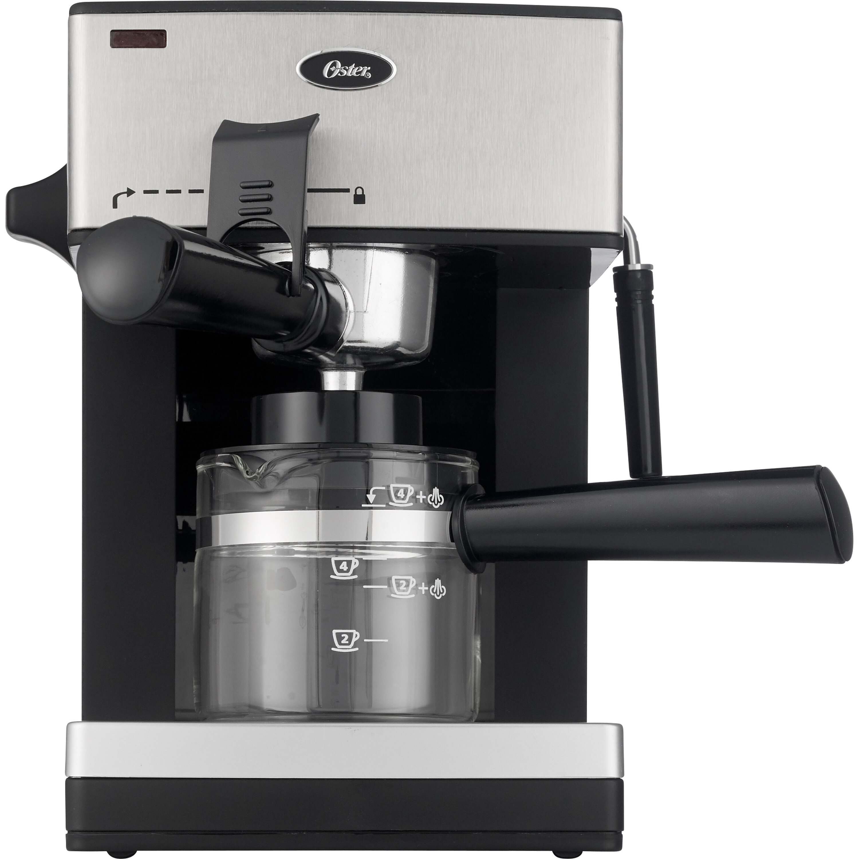 Oster Cappuccino And Espresso Maker Steam Pressure System, 4 Cup , CVS