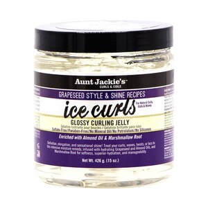 Aunt Jackie's Grapeseed Ice Curls Glossy Curling  Jelly, 15 OZ