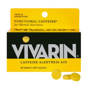 Vivarin - Tabletas de cafeína para mantenerse alerta, 200 mg