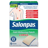 Salonpas Pain Relieving Patch, Large, 6 CT, thumbnail image 1 of 4