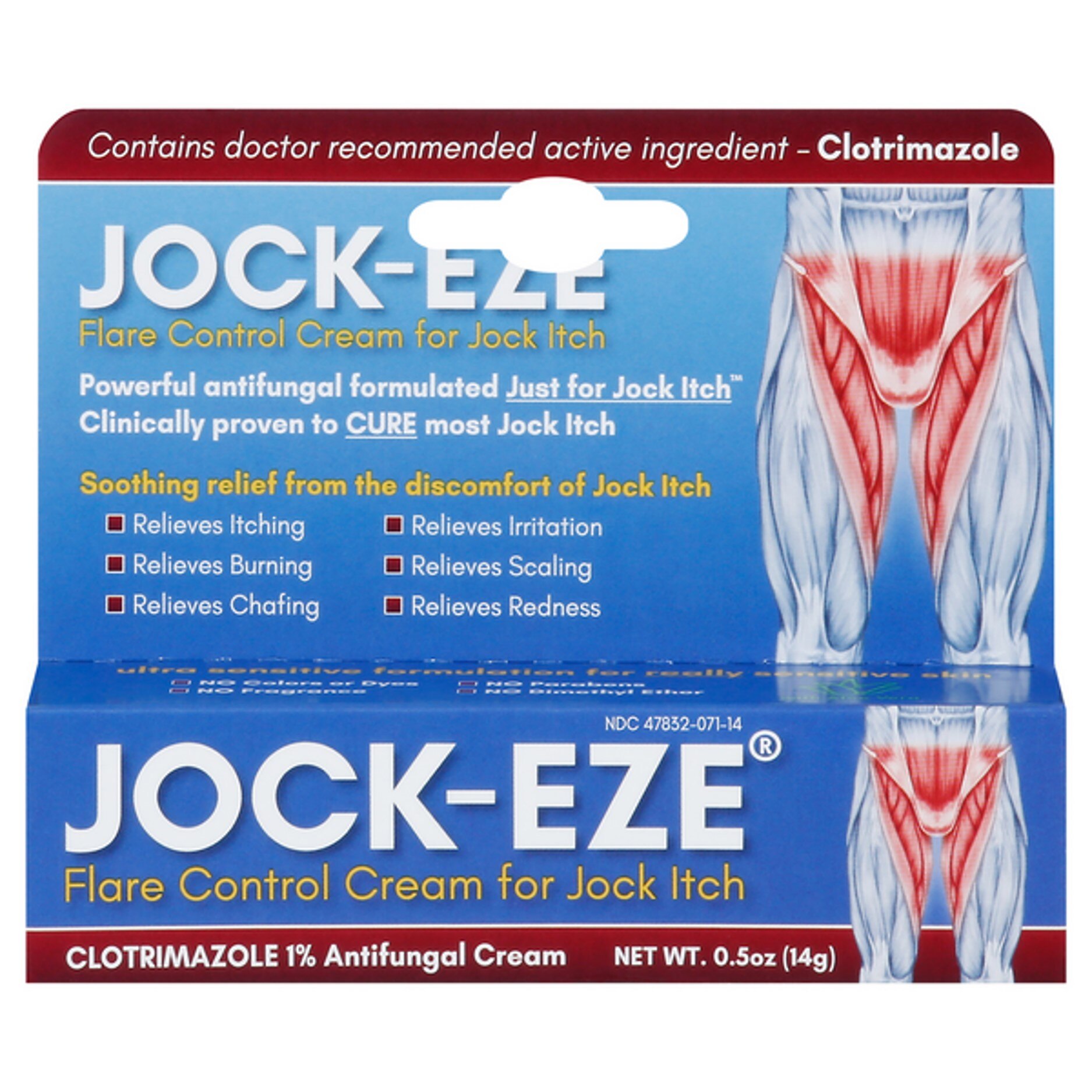 Jock-Eze Flare Control Cream, 0.5 Oz , CVS