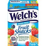 Welch's Mixed Fruit Flavored Fruit Snacks Pouches, 22 ct, 19.8 oz, thumbnail image 1 of 2