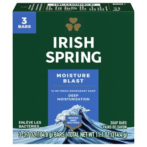 Irish Spring Moisture Blast - Jabón de tocador, 6 u.