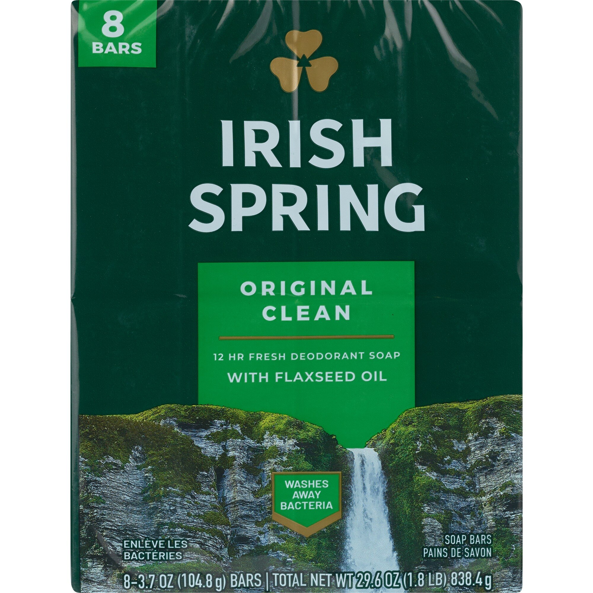 Irish Spring Bar Soap, Original, 8 Ct - 3.7 Oz , CVS