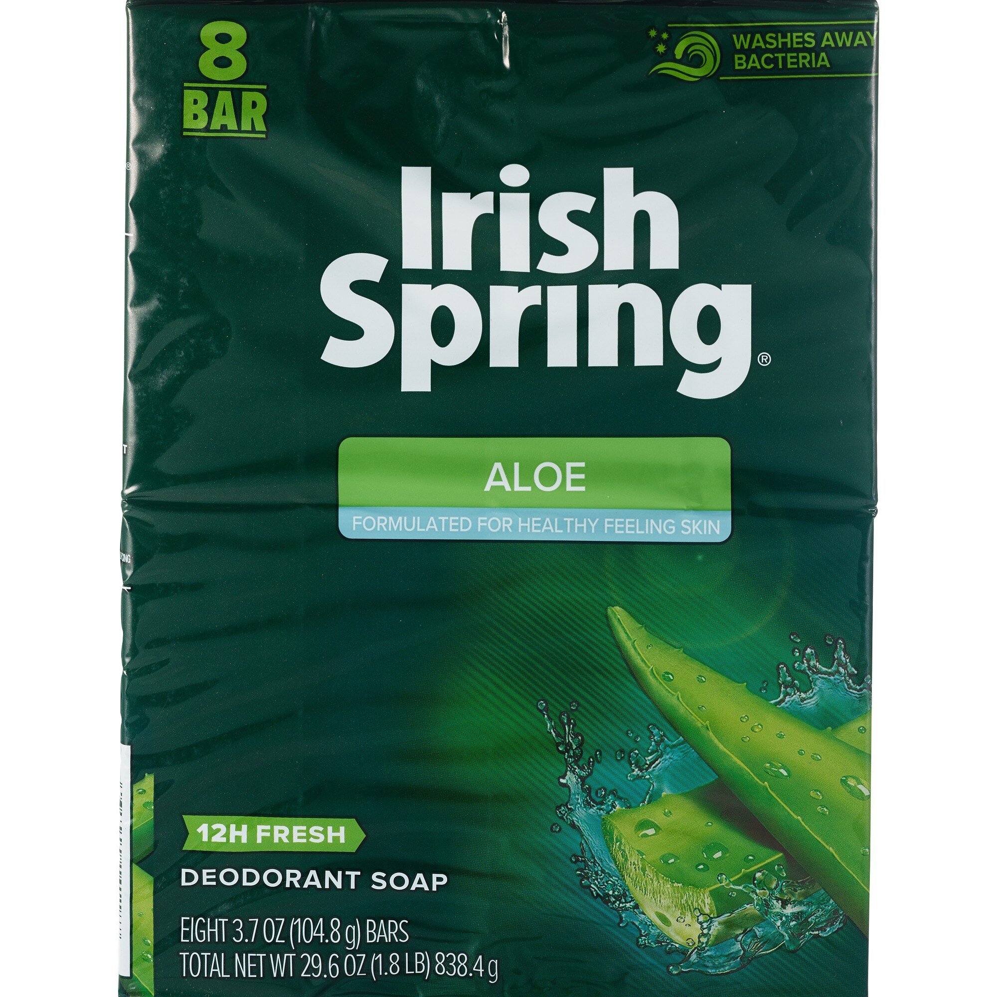 Irish Spring Bar Soap, Aloe, 8 Ct - 3.7 Oz , CVS