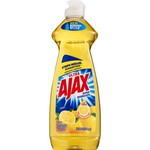 Ajax Ultra Super Degreaser Liquid Dish Soap, Lemon, 14 OZ