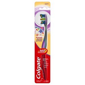  Colgate 360 Whole Mouth Clean Soft Toothbrush 