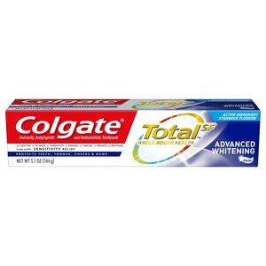 Colgate Total Whitening Toothpaste, Advanced Whitening - Paste