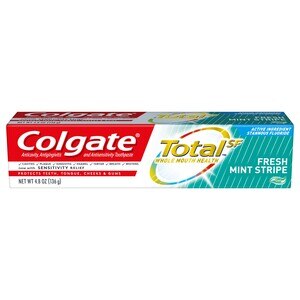 Colgate Total - Pasta dental en gel, Fresh Mint Stripe, 4.8 oz