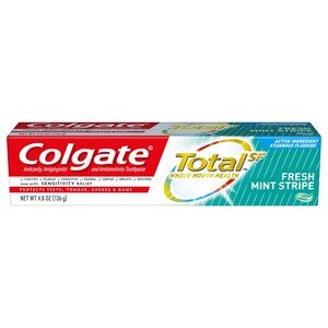 Colgate Total Anticavity, Antigingivitis, And Antisensitivity Gel Toothpaste With Stannous Fluoride, Fresh Mint Stripe, 4.8 Oz - 5.1 Oz , CVS