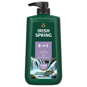 Irish Spring 5 In 1 Men's Body Wash And Shampoo Pump For Hair, Face And Body, 30 Oz , CVS