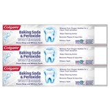 Colgate Baking Soda and Peroxide Whitening Toothpaste, Brisk Mint, 6 OZ, 3 Pack, thumbnail image 2 of 3
