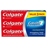 Colgate Cavity Protection Toothpaste with Fluoride, Great Regular Flavor, 6 OZ, 3 pack, thumbnail image 1 of 3