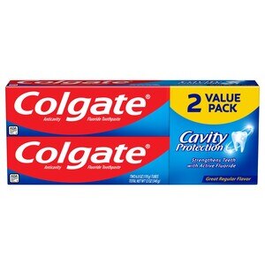 Colgate Cavity Protection Fluoride Toothpaste, Great Regular Flavor, 6 OZ, 2 Ct , CVS