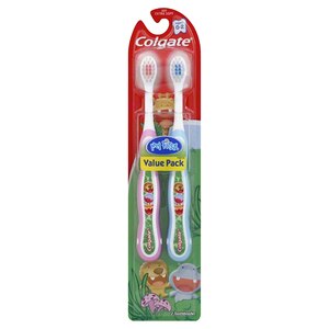 Colgate My First Baby & Toddler Toothbrush, Extra Soft Bristles, Ages 0-2, 2 Ct , CVS