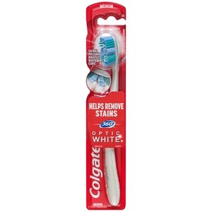 Colgate 360 Optic White Toothbrush, Medium Bristle , CVS