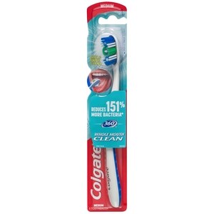 Colgate 360 Toothbrush With Tongue And Cheek Cleaner, Medium Bristle , CVS