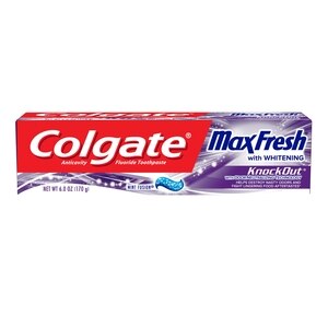 Colgate Max Fresh Knockout - Pasta dental en gel, Mint Fusion, 6 oz