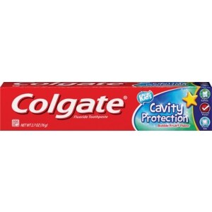Colgate Kids' - Pasta dental con flúor, protección anticaries, sabor Bubble Fruit