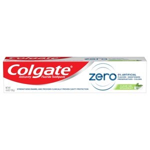  Colgate Zero Natural Toothpaste - Spearmint Clear Gel, 4.6 OZ 